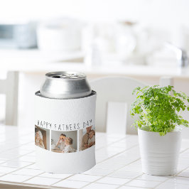 コラージュモダンフォト&ハッピーファーザーズの日のギフ最高のト 缶クーラー