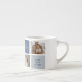 コラージュモダンフォト&ブルーハッピーファーザーズ・デイギフト エスプレッソカップ (右)