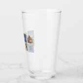 コラージュモダンフォト&ブルーハッピーファーザーズ・デイギフト タンブラーグラス (左)