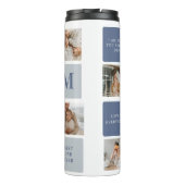 コラージュモダンフォト&ブルーハッピーファーザーズ・デイギフト タンブラー (裏面)