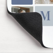 コラージュモダンフォト&ブルーハッピーファーザーズ・デイギフト マウスパッド (コーナー)