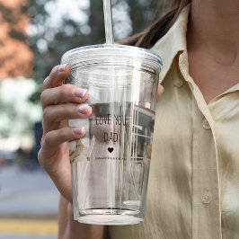 コラージュモダンフォト&ラブユーパパギフト アクリルタンブラー
