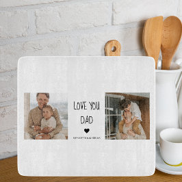 コラージュモダンフォト&ラブユーパパギフト カッティングボード