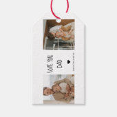 コラージュモダンフォト&ラブユーパパギフト ギフトタグ (正面)