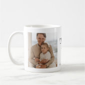 コラージュモダンフォト&ラブユーパパギフト コーヒーマグカップ (左)