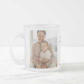 コラージュモダンフォト&ラブユーパパギフト フロストグラスマグカップ (左)