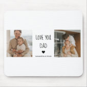 コラージュモダンフォト&ラブユーパパギフト マウスパッド (正面)