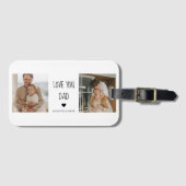 コラージュモダンフォト&ラブユーパパギフト ラゲッジタグ (正面横)