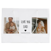 コラージュモダンフォト&ラブユーパパギフト ラージペーパーバッグ (裏面)