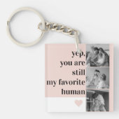 コラージュモダンフォト&ロマンチックな素敵な引用文ギフト キーホルダー (正面)