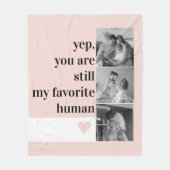 コラージュモダンフォト&ロマンチックな素敵な引用文ギフト フリースブランケット (正面)