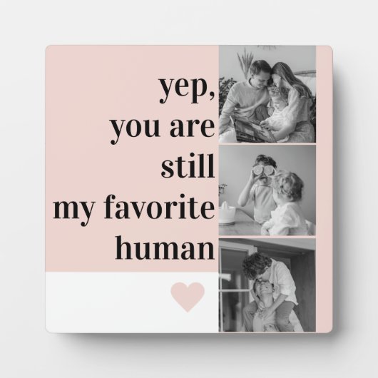 コラージュモダンフォト&ロマンチックラブリー引用文ギフト フォトプラーク (正面)