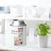 コラージュモダンフォト&文字赤いハートマザーギフト 缶クーラー