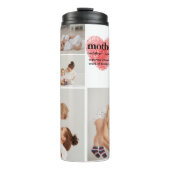 コラージュモダンフォト&赤いハートマザーギフト タンブラー (正面)