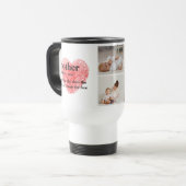 コラージュモダンフォト&赤いハートマザーギフト トラベルマグ (正面左)