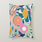 コラージュモダンフローラのシームレスなパターン。外モダン出 アクセントクッション (正面(垂直))