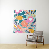 コラージュモダンフローラのシームレスなパターン。外モダン出 タペストリー (インサイチュ)