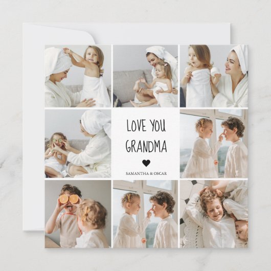 コラージュモダン写真おばあちゃんギフト愛最高の愛 (正面)