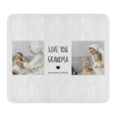 コラージュモダン写真おばあちゃんギフト愛最高の愛 カッティングボード (正面)