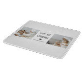 コラージュモダン写真おばあちゃんギフト愛最高の愛 カッティングボード (角)