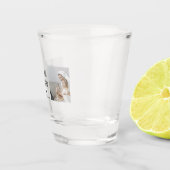 コラージュモダン写真おばあちゃんギフト愛最高の愛 ショットグラス (右)