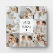 コラージュモダン写真おばあちゃんギフト愛最高の愛 フォトプラーク (正面)