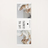 コラージュモダン写真おばあちゃんギフト愛最高の愛 ヨガマット (裏面)