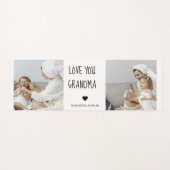 コラージュモダン写真おばあちゃんギフト愛最高の愛 ヨガマット (正面(横))