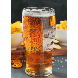 コラージュモダン写真とカラフル最高のMum Ever Gift タンブラーグラス