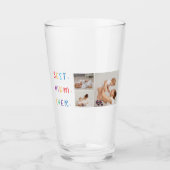 コラージュモダン写真とカラフル最高のMum Ever Gift タンブラーグラス (正面)