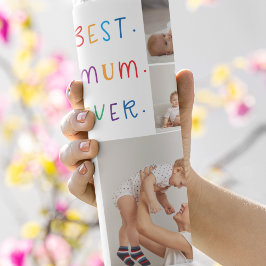 コラージュモダン写真とカラフル最高のMum Ever Gift タンブラー