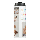 コラージュモダン写真とカラフル最高のMum Ever Gift タンブラー (正面)