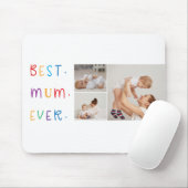 コラージュモダン写真とカラフル最高のMum Ever Gift マウスパッド (マウス)