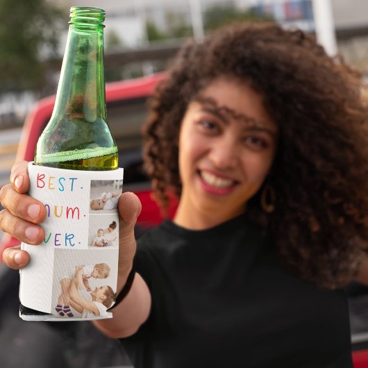 コラージュモダン写真とカラフル最高のMum Ever Gift 缶クーラー