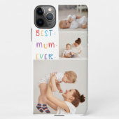 コラージュモダン写真とカラフル最高のMum Ever Gift iPhoneケース (裏面)
