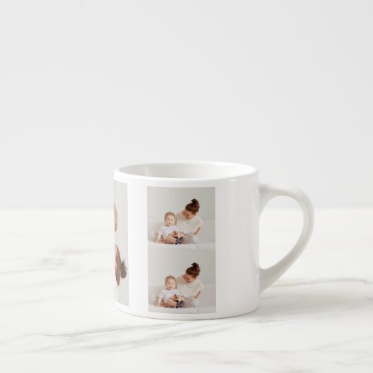 コラージュモダン写真とハッピーマザーズのデイギフト エスプレッソカップ (右)
