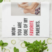 コラージュモダン写真とハッピーマザーズのデイギフト キッチンタオル (折り畳み)