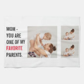 コラージュモダン写真とハッピーマザーズのデイギフト キッチンタオル (横)