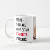 コラージュモダン写真とハッピーマザーズのデイギフト コーヒーマグカップ (左)