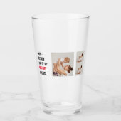 コラージュモダン写真とハッピーマザーズのデイギフト タンブラーグラス (正面)