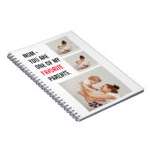 コラージュモダン写真とハッピーマザーズのデイギフト ノートブック (右側)