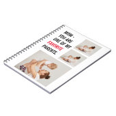 コラージュモダン写真とハッピーマザーズのデイギフト ノートブック (左側)