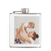 コラージュモダン写真とハッピーマザーズのデイギフト フラスク (正面)