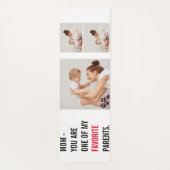 コラージュモダン写真とハッピーマザーズのデイギフト ヨガマット (裏面)