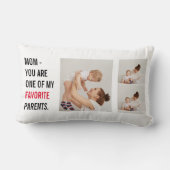 コラージュモダン写真とハッピーマザーズのデイギフト ランバークッション (裏面)