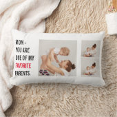 コラージュモダン写真とハッピーマザーズのデイギフト ランバークッション (ブランケット)