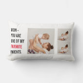 コラージュモダン写真とハッピーマザーズのデイギフト ランバークッション (正面)