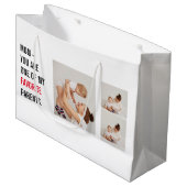 コラージュモダン写真とハッピーマザーズのデイギフト ラージペーパーバッグ (正面アングル)