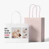 コラージュモダン写真とハッピーマザーズのデイギフト ラージペーパーバッグ