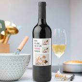 コラージュモダン写真とハッピーマザーズのデイギフト ワインラベル